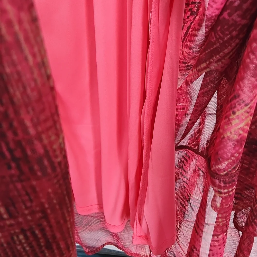 Catherine's red mesh lined maxi skirt - Picture 6 of 7
